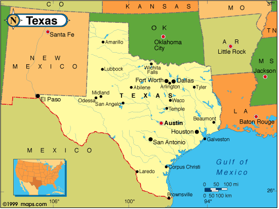 Texas map