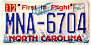 NCDOT: LICENSE PLATES