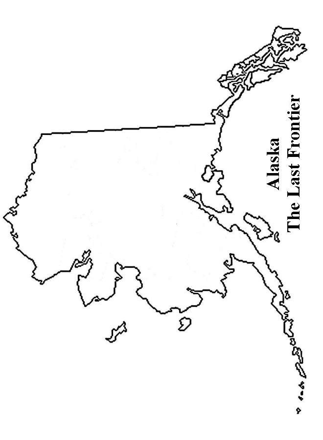 Alaska Map & Flag coloring page · Alaska State Bird and Flower coloring 