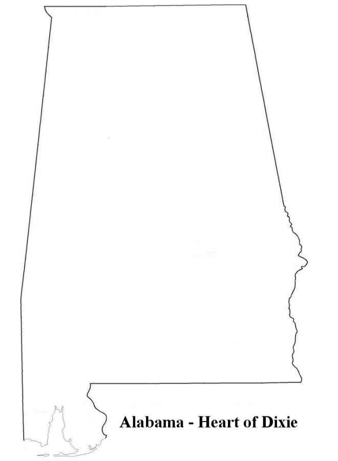 new york state flag outline. Alabama Map amp; Flag coloring