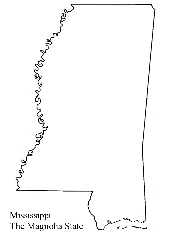 United States Map Mississippi