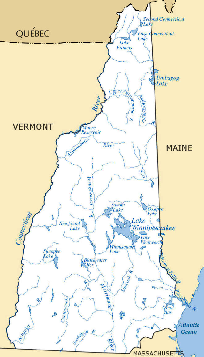 United States Map Rivers And Lakes