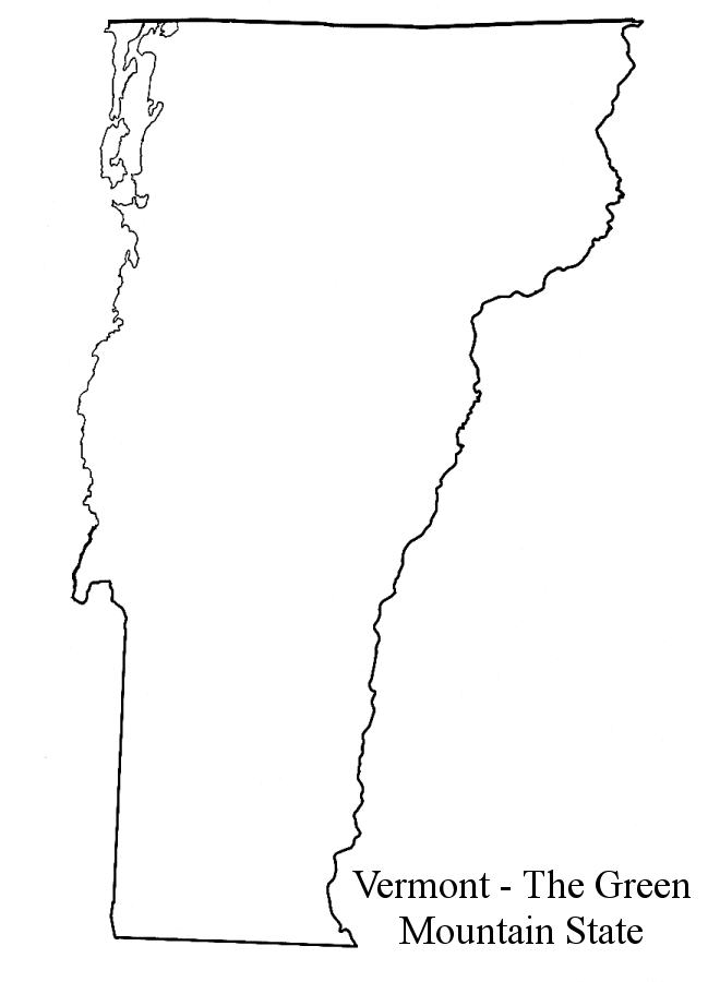 United States Map Vermont