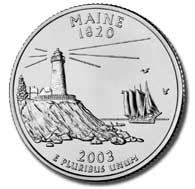 The Maine State Quarter - #23 in Series