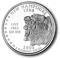 The New Hampshire State Quarter - #9 in Series