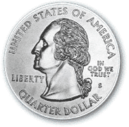 Obverse of Alaska State Quarter