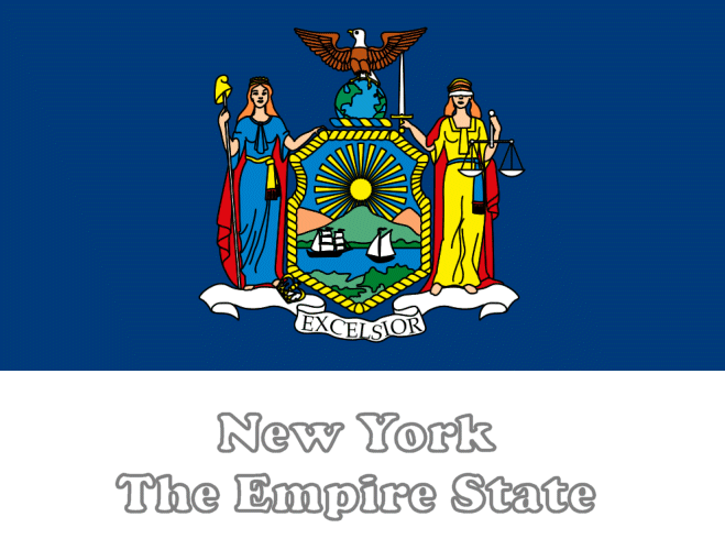new york state flag. The New York State Flag
