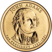 President John Adams $1.00 Coin