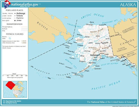 Alaska Geography from NETSTATE.COM