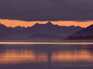 Sunset over Lake Aleknagik