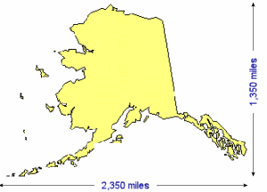 U.S. Map highlighting Alaska
