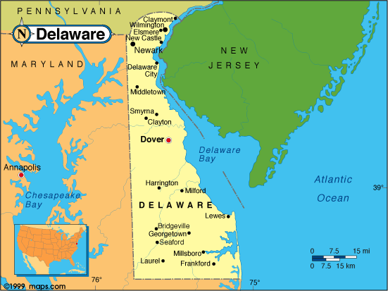 Delaware map