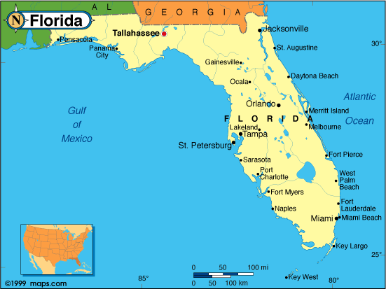 Florida Base And Elevation Maps