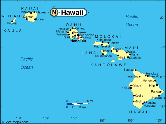 Hawaii map