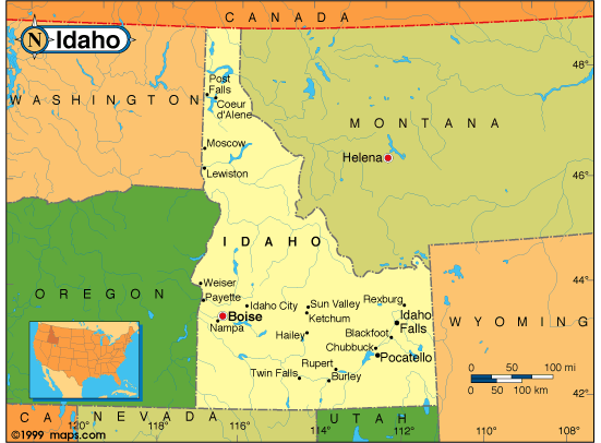 Idaho map