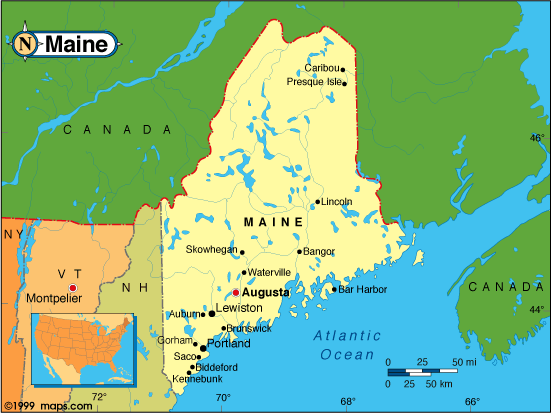 Maine map