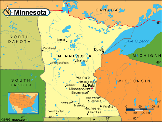 Minnesota map