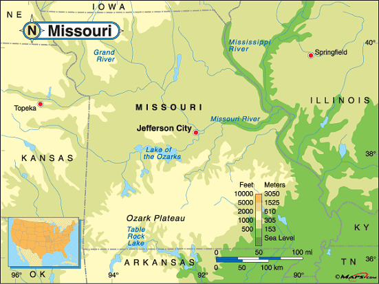 Missouri map