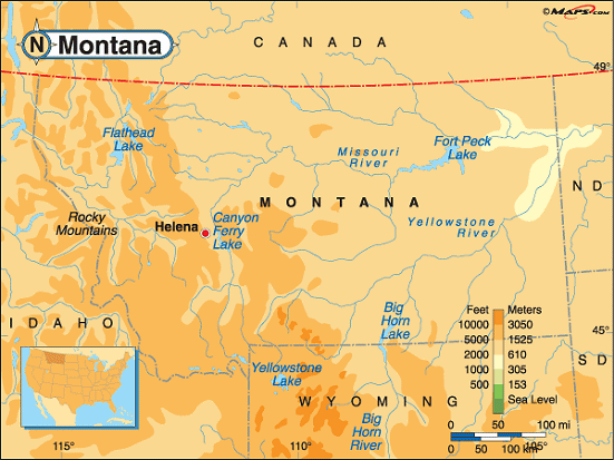 Montana map