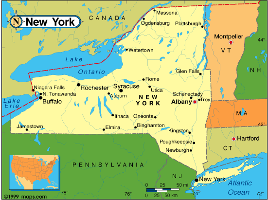 New York map