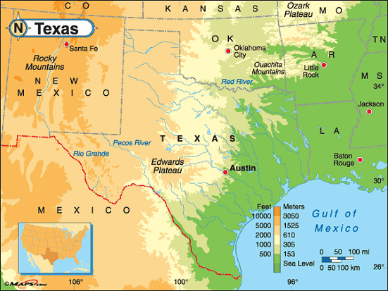 Map Of Texas Cities