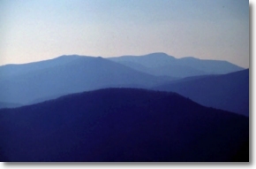 The rocks in the Blue Ridge mountains of Virginia range in age from 250 million years to one billion years old