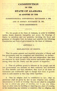 1901 Alabama Constitution