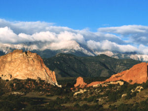 Garden of the Gods, Pike's Peak in background