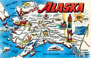 Alaska Map Magnet