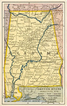 Map of Alabama