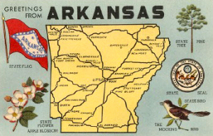 Map of Arkansas Magnet