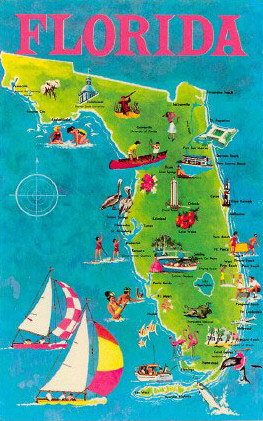 Florida Map Magnet