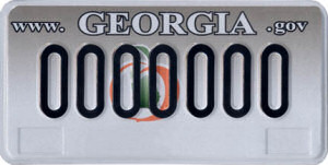 Georgia License Plate