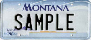 Montana License Plate