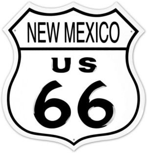 Route 66 road sign