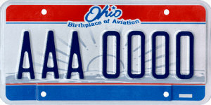 Ohio License Plate