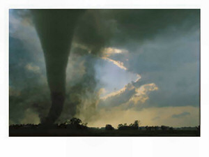 Tornado Across South Dakota Prairie