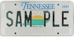 Tennessee License Plate