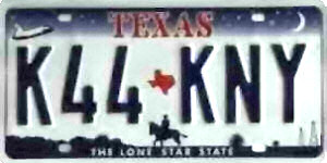 Texas License Plate