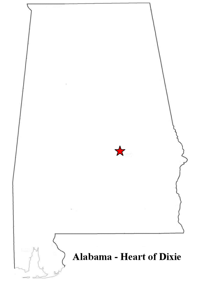 Alabama County Map Blank Buy Alabama Outline Map Alabama Printable