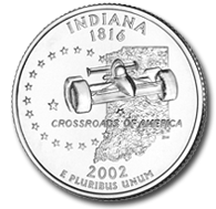 The Indiana State Quarter - #19 in Series