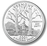 The Vermont State Quarter - #14 in Series