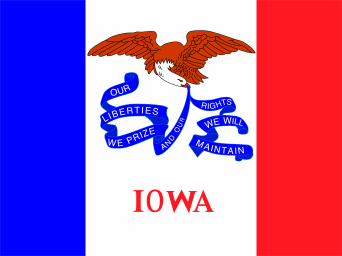 Iowa state flag