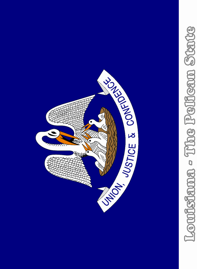 Printable Louisiana State Flag Printable World Holiday