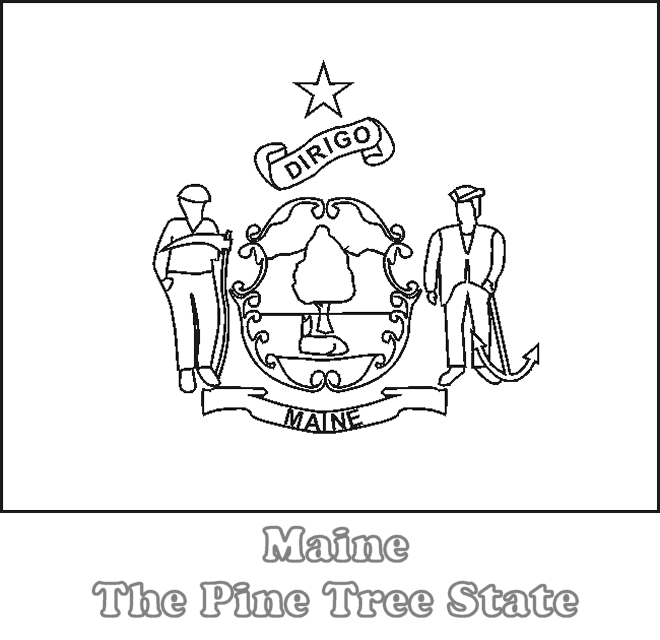 Maine state flag