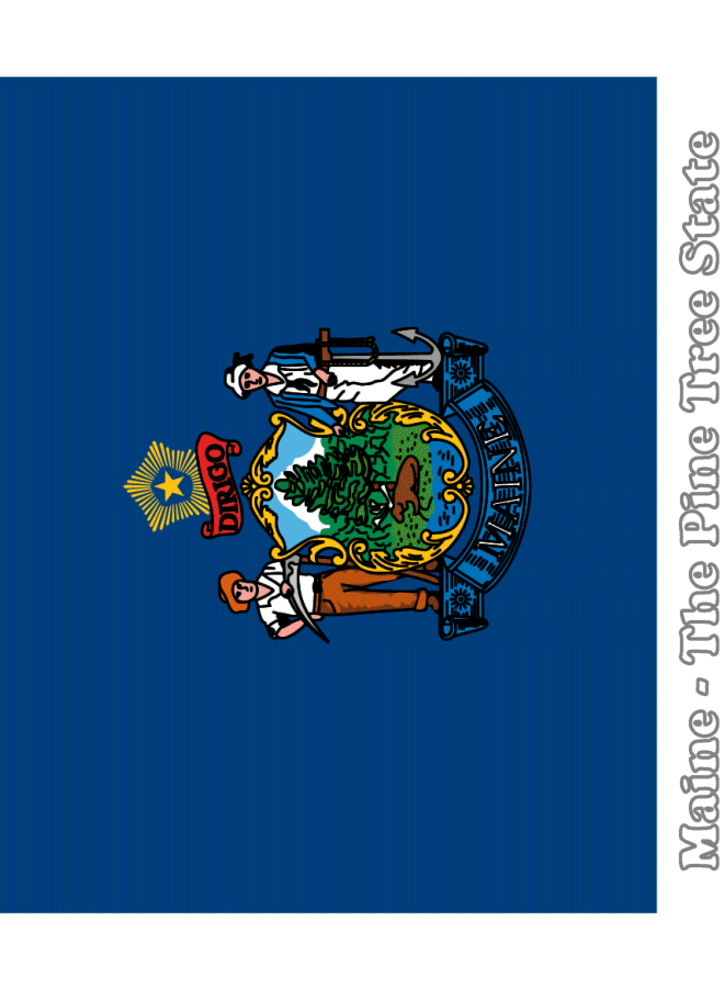 Maine state flag