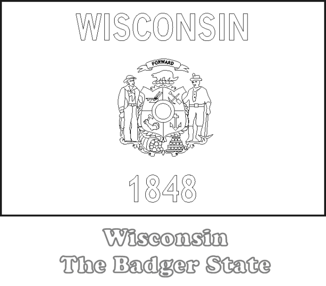 Wisconsin state flag