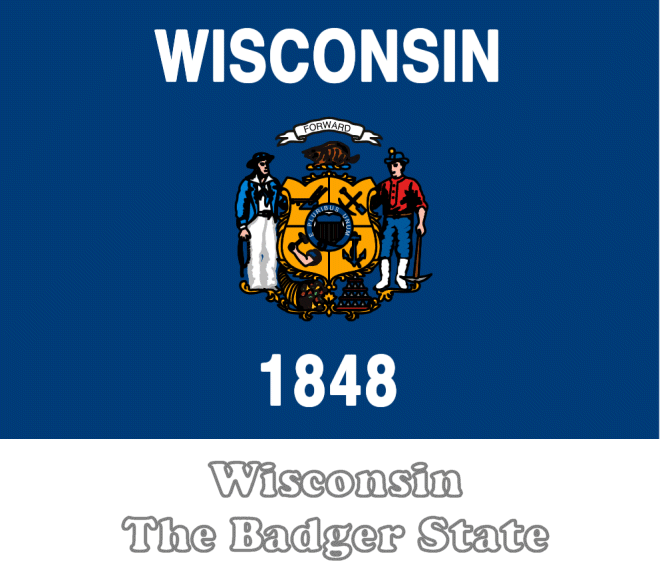 Wisconsin state flag