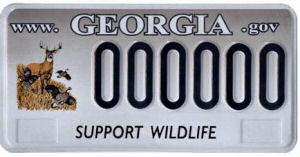 Georgia Wildlife License Plate